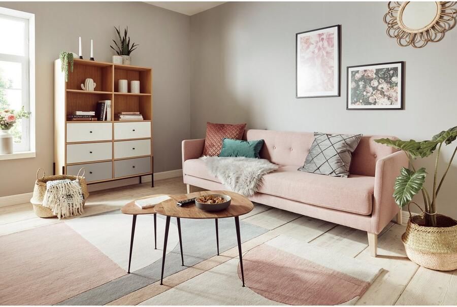 My home Vachtvloerkleed Sammo Imitatiebont felle kleuren bijzonder zacht heerlijk zacht vloerkleed - Foto 3