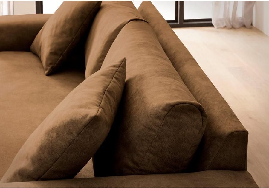 Home affaire 3-zitsbank SLEETLAND XXL in fluweel of vintage lederlook - Foto 6