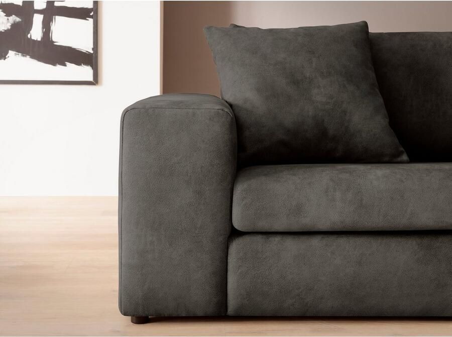 Home affaire 4-zitsbank SLEETLAND XXL in fluweel of vintage lederlook - Foto 2