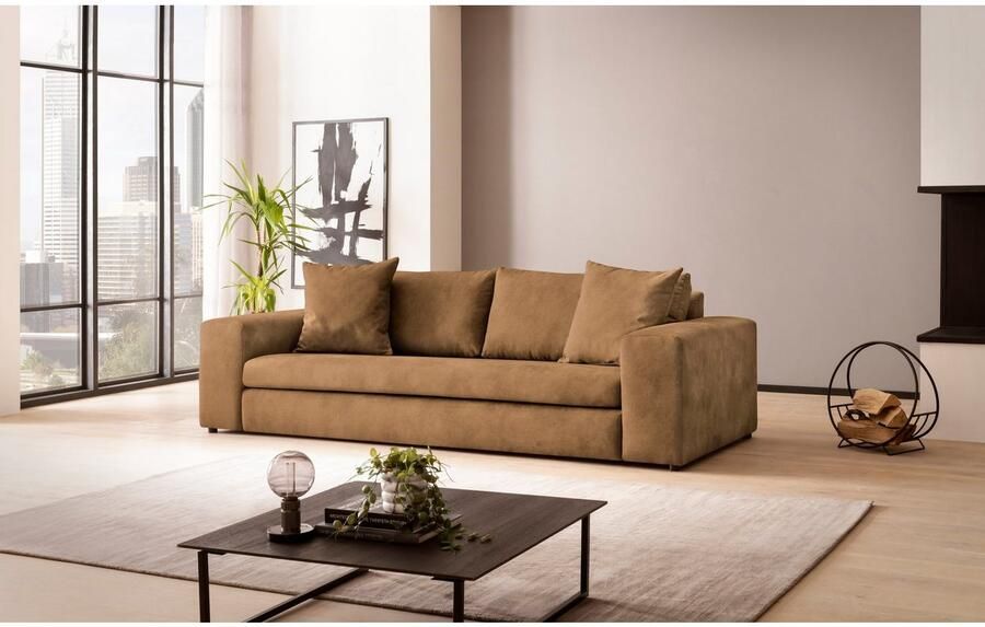 Home affaire 3-zitsbank SLEETLAND XXL in fluweel of vintage lederlook - Foto 7