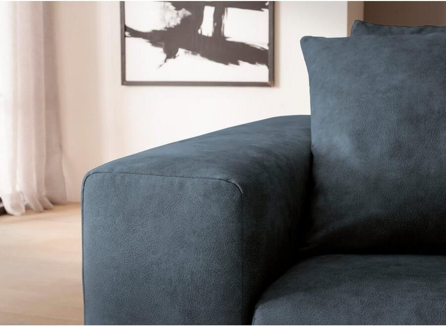 Andas 4-zitsbank SLEETLAND XXL in fluweel of vintage lederlook - Foto 2