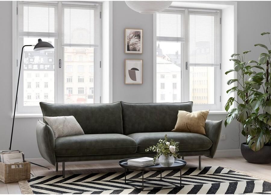 Andas 3-zitsbank Stine Bijzonder design door kussen-look en opstaande naad by Morten Georgsen - Foto 2