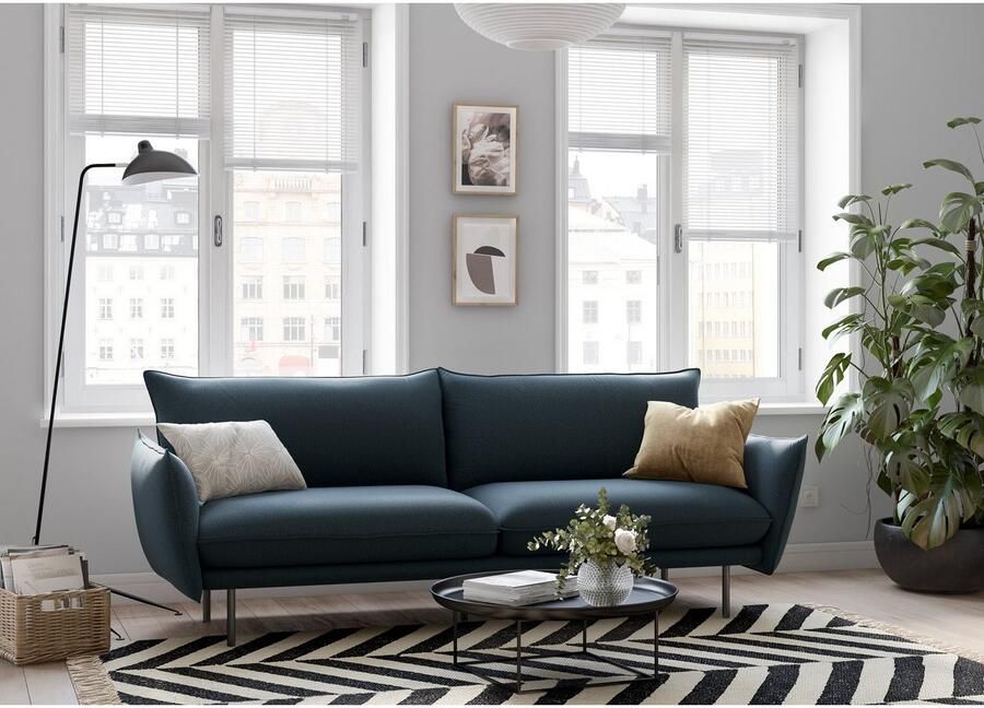 Andas 3-zitsbank Stine Bijzonder design door kussen-look en opstaande naad by Morten Georgsen