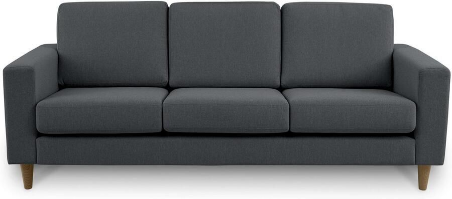 Andas 3-zitsbank Tvinno in scandinavische stijl met massief houten poten breedte 217 cm - Foto 5