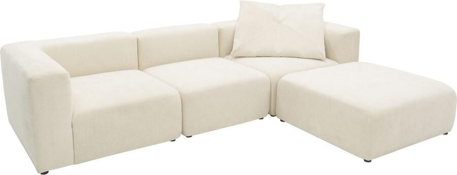 Andas 3-zitsbank Utvik kan individueel worden samengesteld Modulsofa bestaande uit 2 hoekelementen 1 middenstuk en 1 poef - Foto 4