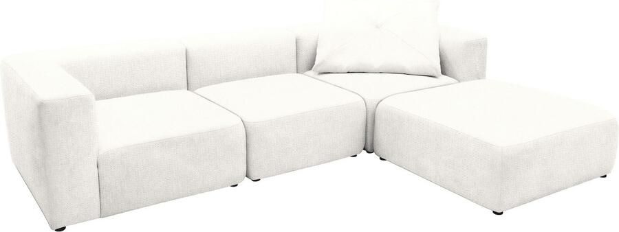 Andas 3-zitsbank Utvik kan individueel worden samengesteld Modulsofa bestaande uit 2 hoekelementen 1 middenstuk en 1 poef - Foto 4