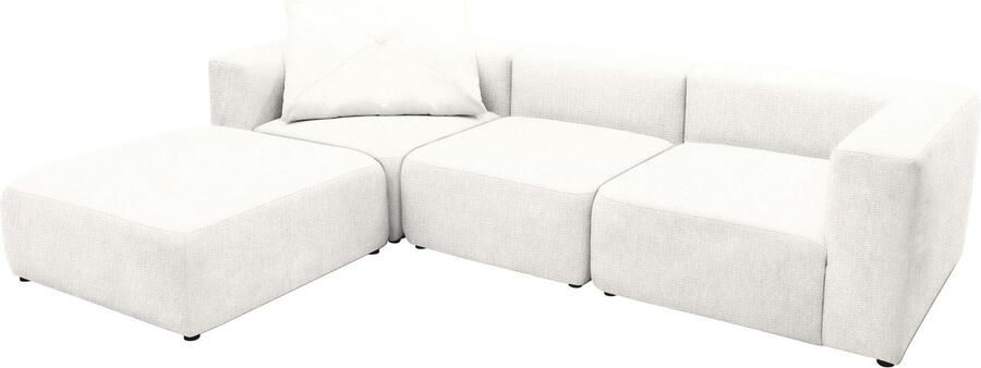 Andas 3-zitsbank Utvik kan individueel worden samengesteld Modulsofa bestaande uit 2 hoekelementen 1 middenstuk en 1 poef - Foto 5