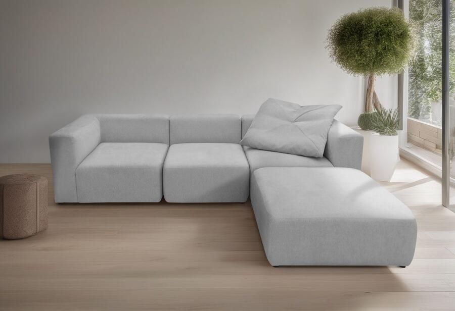 Andas 3-zitsbank Utvik kan individueel worden samengesteld Modulsofa bestaande uit 2 hoekelementen 1 middenstuk en 1 poef - Foto 7