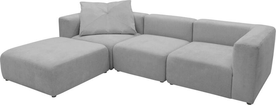 Andas 3-zitsbank Utvik kan individueel worden samengesteld Modulsofa bestaande uit 2 hoekelementen 1 middenstuk en 1 poef - Foto 4