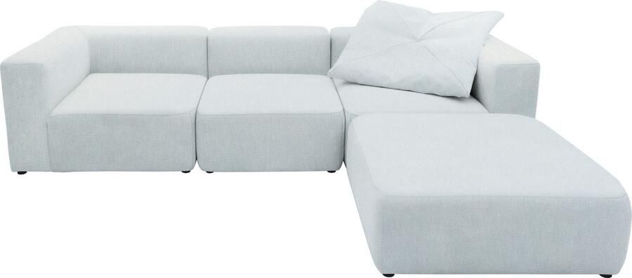 Andas 3-zitsbank Utvik kan individueel worden samengesteld Modulsofa bestaande uit 2 hoekelementen 1 middenstuk en 1 poef - Foto 3