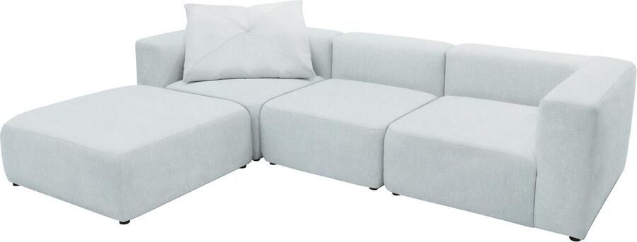 Andas 3-zitsbank Utvik kan individueel worden samengesteld Modulsofa bestaande uit 2 hoekelementen 1 middenstuk en 1 poef - Foto 5