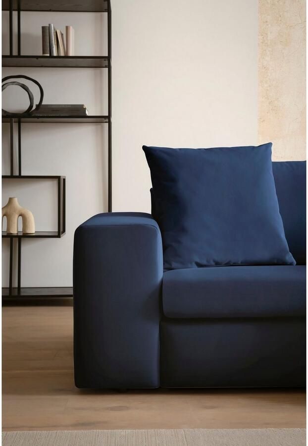 Andas 4-zitsbank SLEETLAND XXL in fluweel of vintage lederlook - Foto 2