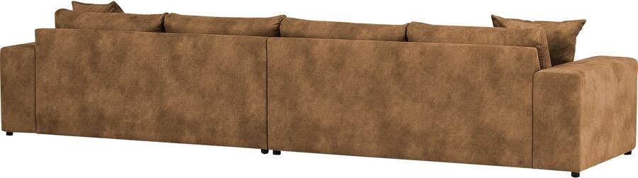 Home affaire 4-zitsbank SLEETLAND XXL in fluweel of vintage lederlook - Foto 8