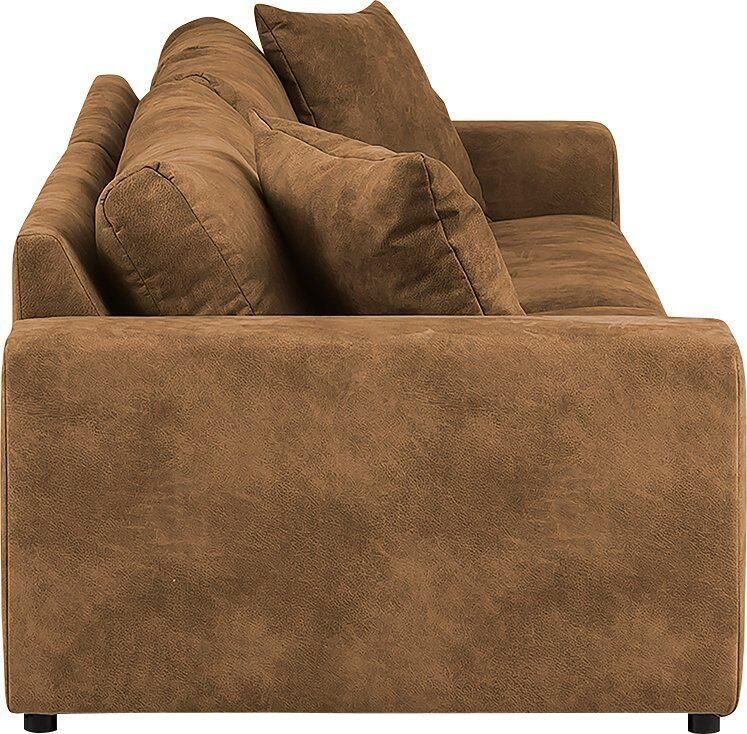 Home affaire 4-zitsbank SLEETLAND XXL in fluweel of vintage lederlook - Foto 4