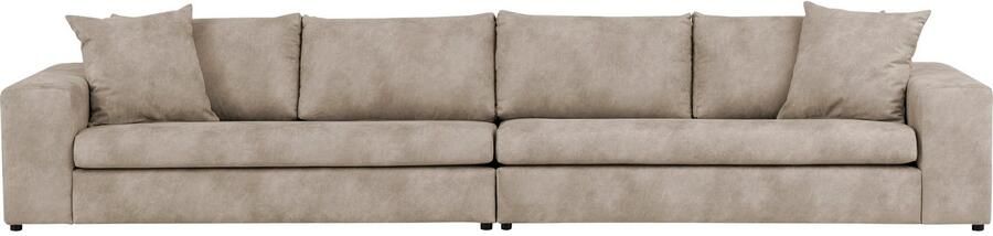 Andas 4-zitsbank SLEETLAND XXL in fluweel of vintage lederlook - Foto 7
