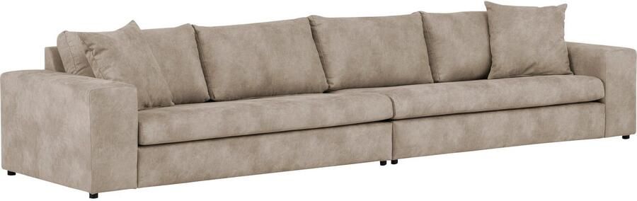 Andas 4-zitsbank SLEETLAND XXL in fluweel of vintage lederlook - Foto 5