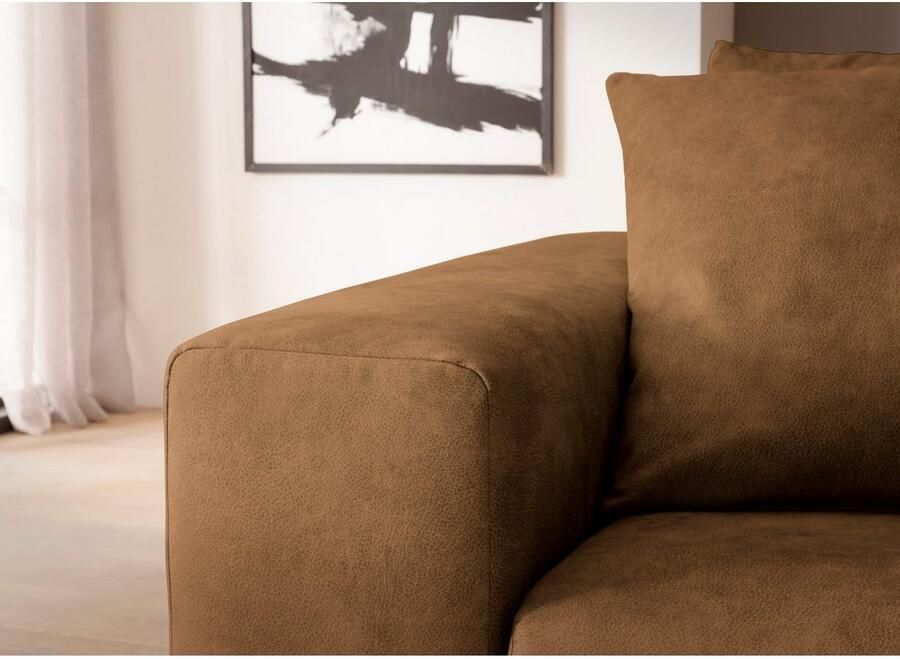 Home affaire 3-zitsbank SLEETLAND XXL in fluweel of vintage lederlook - Foto 4