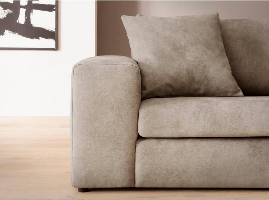 Andas 4-zitsbank SLEETLAND XXL in fluweel of vintage lederlook