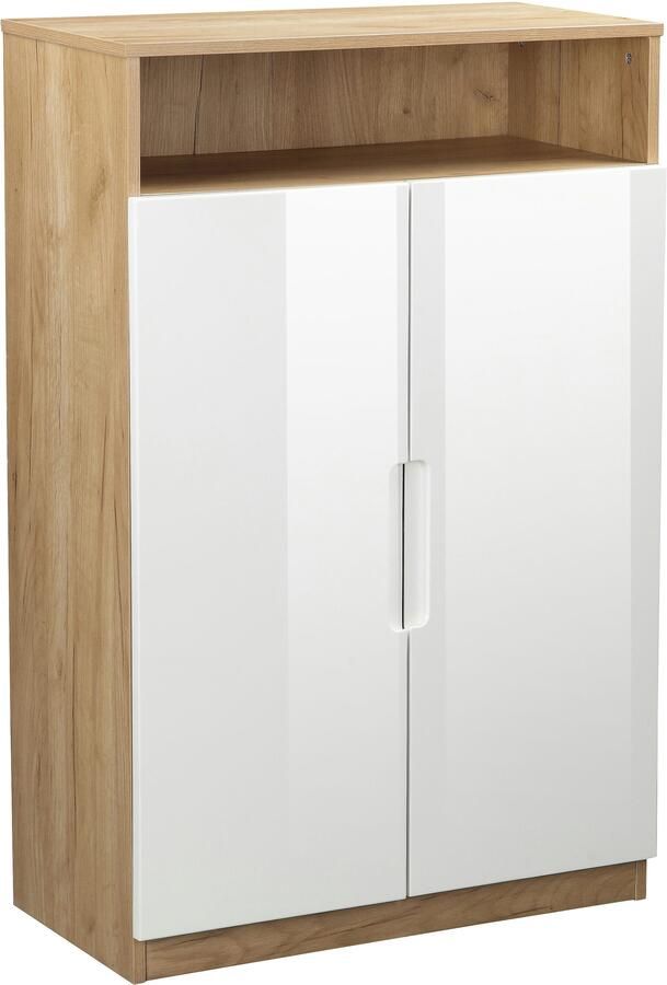 Andas Archiefkast Lund met grepen en hoogglans fronten mappenhoogte breedte 70 cm - Foto 7