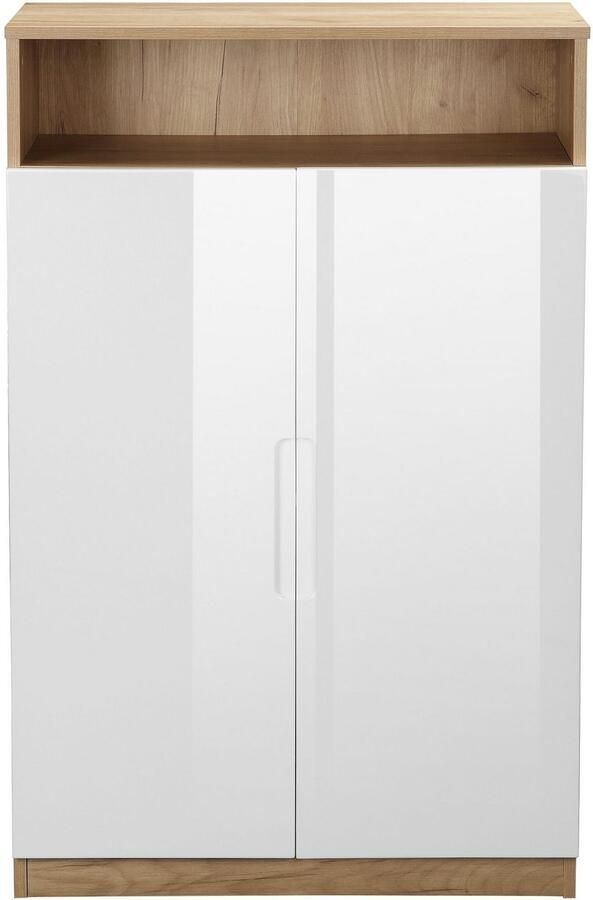 Andas Archiefkast Lund met grepen en hoogglans fronten mappenhoogte breedte 70 cm - Foto 5