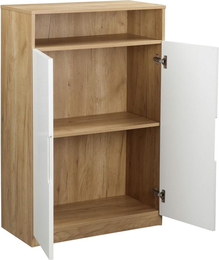 Andas Archiefkast Lund met grepen en hoogglans fronten mappenhoogte breedte 70 cm - Foto 2