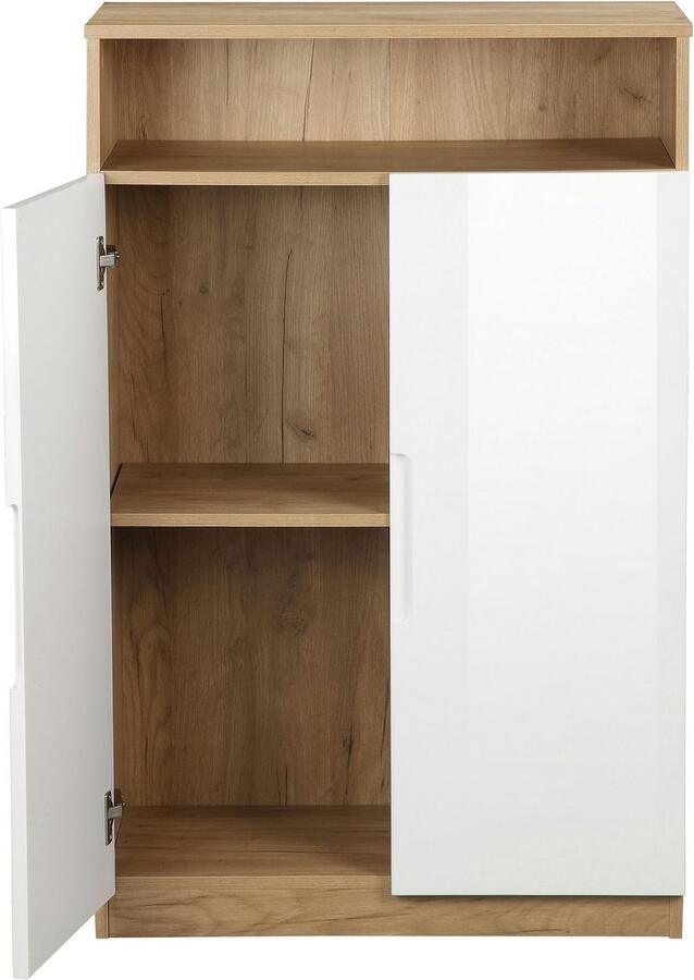 Andas Archiefkast Lund met grepen en hoogglans fronten mappenhoogte breedte 70 cm - Foto 4