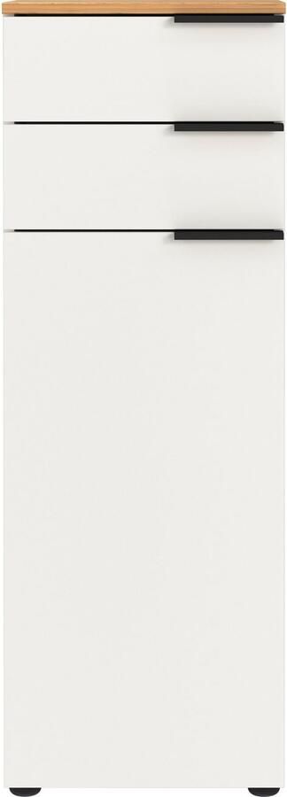 Andas Badkamerserie Majtum bestaand uit wastafelonderkast spiegel inclusief ledverlichting & halfhoge kast made in germany (3-delig) - Foto 14