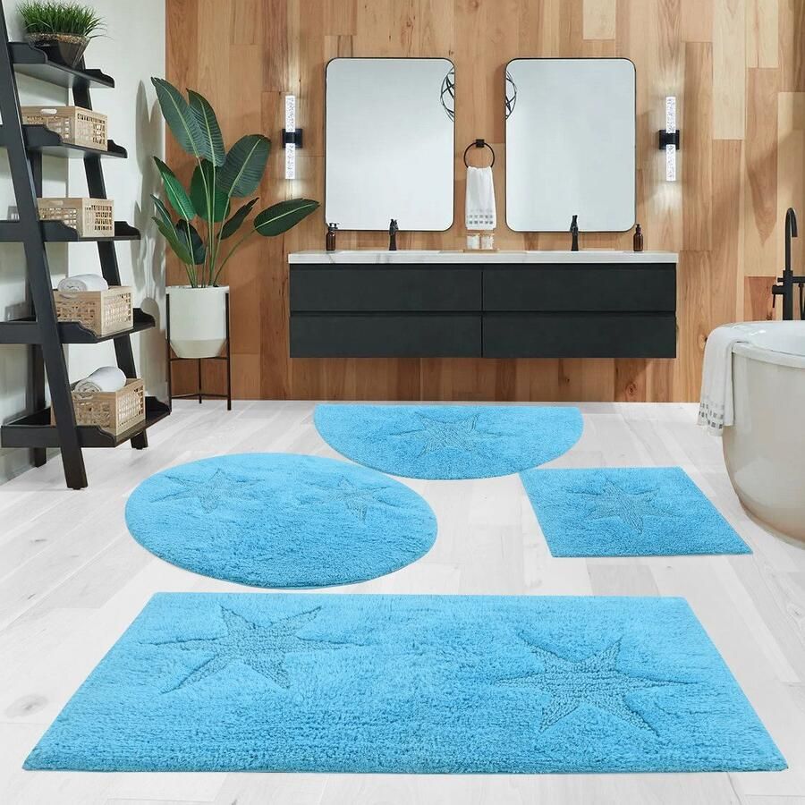 Andas Badmat Marie Badmat stermotief reliëfstructuur ook als set