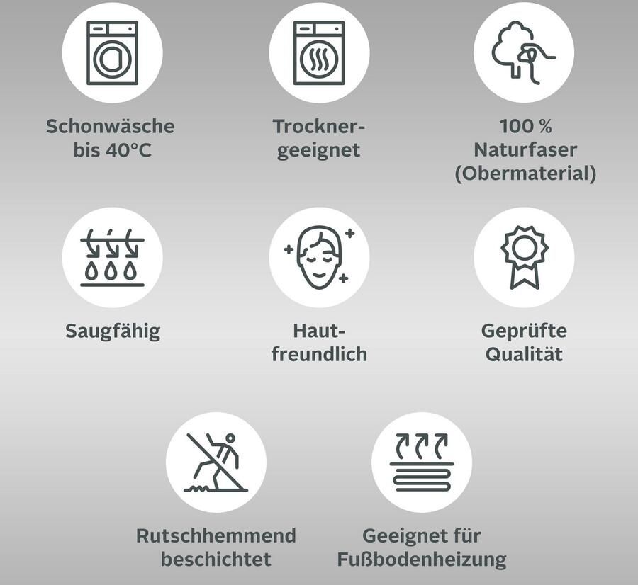 Andas Badmat Marie Badmat stermotief reliëfstructuur ook als set - Foto 9