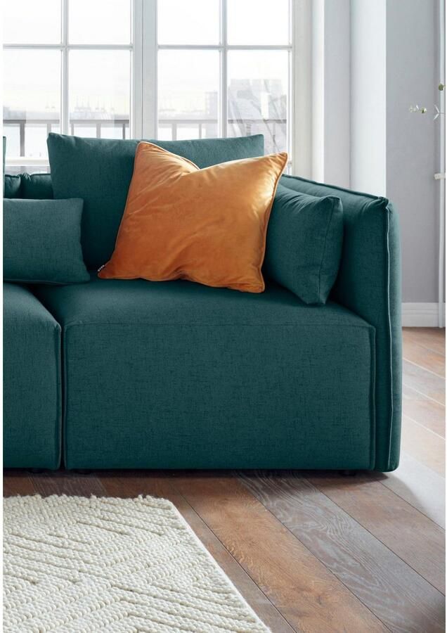 Andas Bank-hoekelement Nöre Modulair om samen te stellen in vele stofkwaliteiten en kleuren (1 stuk) - Foto 2