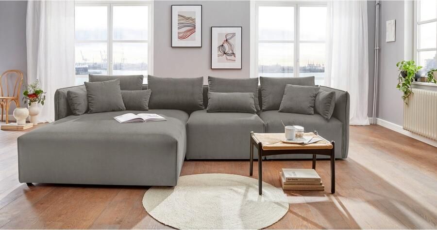 Andas Bank-hoekelement Nöre Modulair om samen te stellen in vele stofkwaliteiten en kleuren (1 stuk) - Foto 8