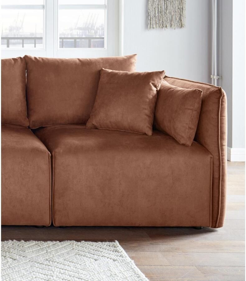 Andas Bank-hoekelement Nöre Modulair om samen te stellen in vele stofkwaliteiten en kleuren (1 stuk) - Foto 3