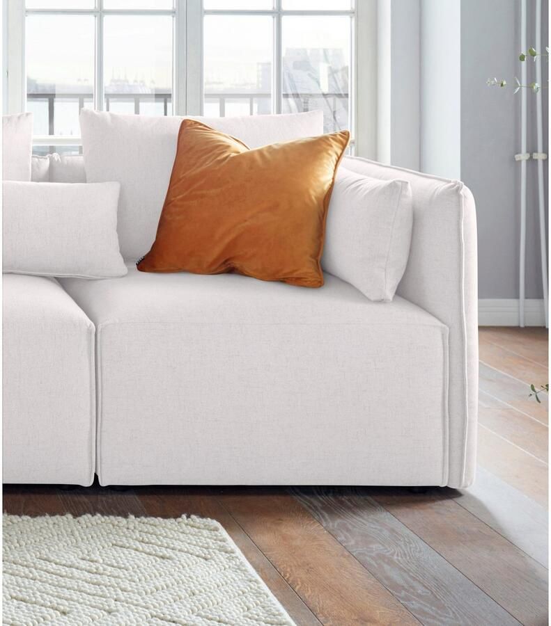 Andas Bank-hoekelement Nöre Modulair om samen te stellen in vele stofkwaliteiten en kleuren (1 stuk)