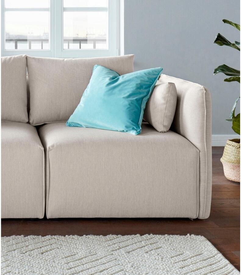 Andas Bank-hoekelement Nöre Modulair om samen te stellen in vele stofkwaliteiten en kleuren (1 stuk) - Foto 3