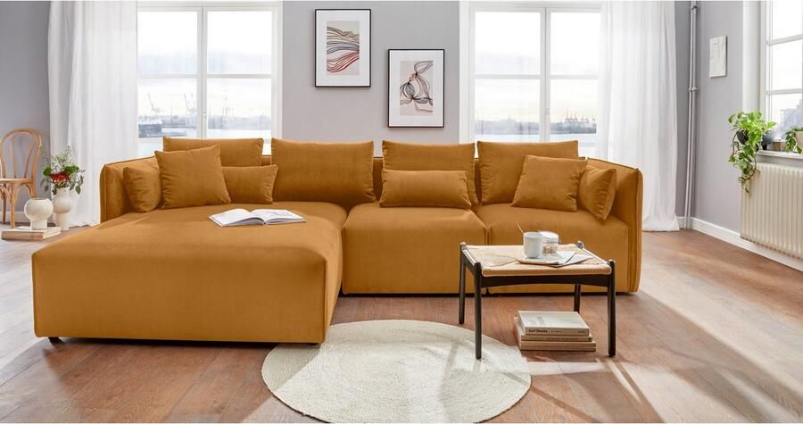 Andas Bank-hoekelement Nöre Modulair om samen te stellen in vele stofkwaliteiten en kleuren (1 stuk) - Foto 8