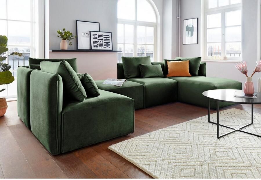 Andas Ottomane Nöre Modulair om samen te stellen in vele stofkwaliteiten en kleuren - Foto 4