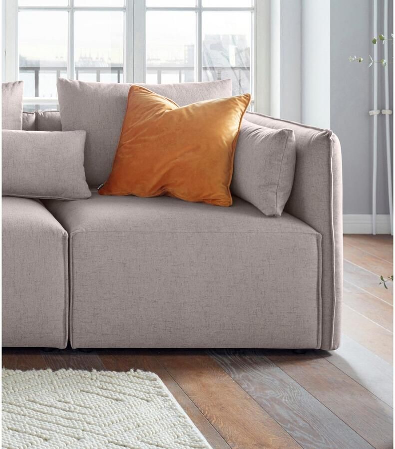 Andas Bank-hoekelement Nöre Modulair om samen te stellen in vele stofkwaliteiten en kleuren (1 stuk)