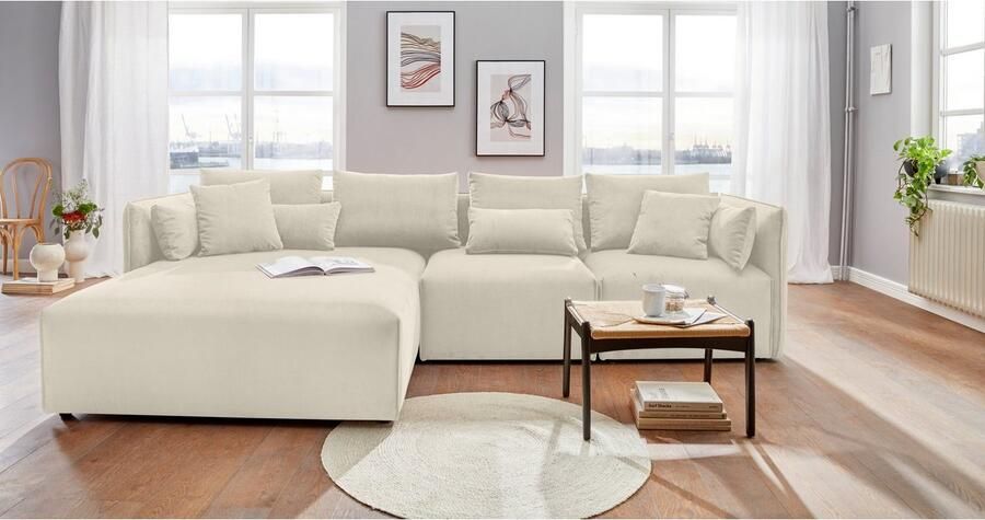 Andas Bank-hoekelement Nöre Modulair om samen te stellen in vele stofkwaliteiten en kleuren (1 stuk) - Foto 8