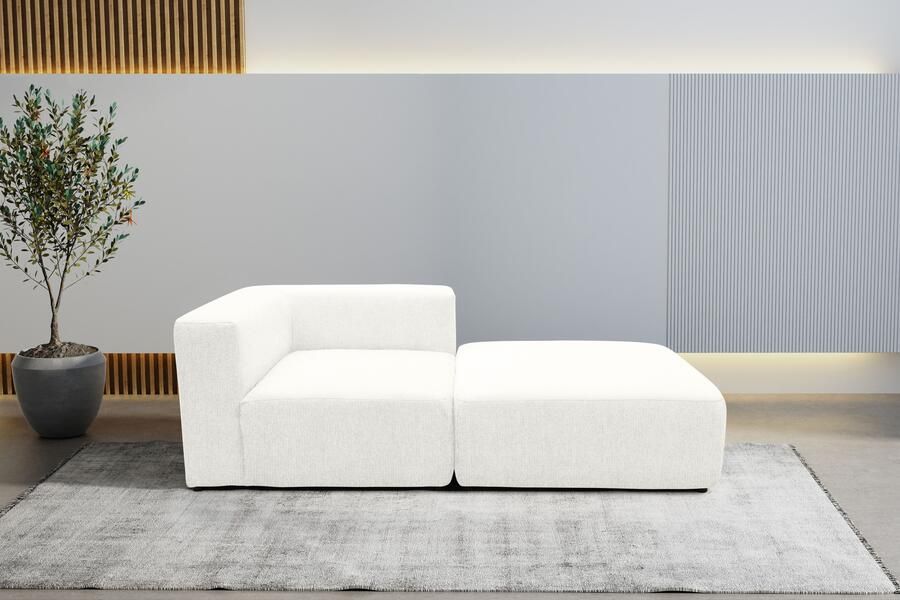 Andas Bank-hoekelement Utvik bestaande uit hoekelement en poef - Foto 6