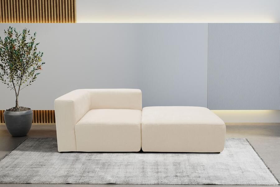 Andas Bank-hoekelement Utvik bestaande uit hoekelement en poef - Foto 6