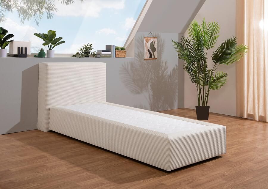 Andas Boxspring Åby In cord bekleding optioneel met en zonder matras verkrijgbaar - Foto 3