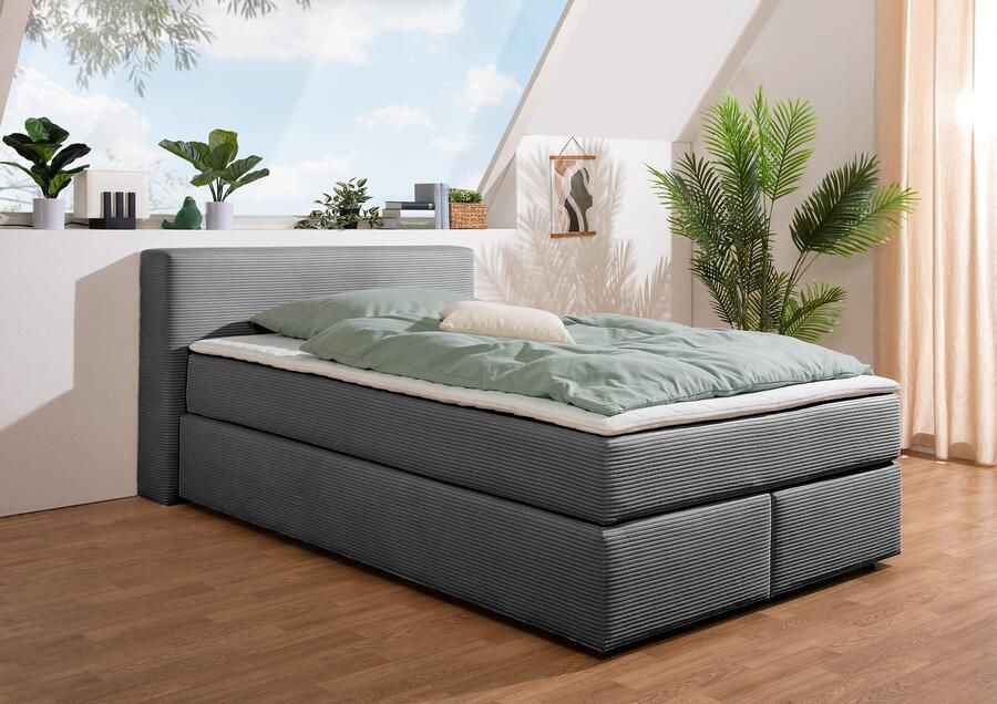 Andas Boxspring Åby In cord bekleding optioneel met en zonder matras verkrijgbaar - Foto 6