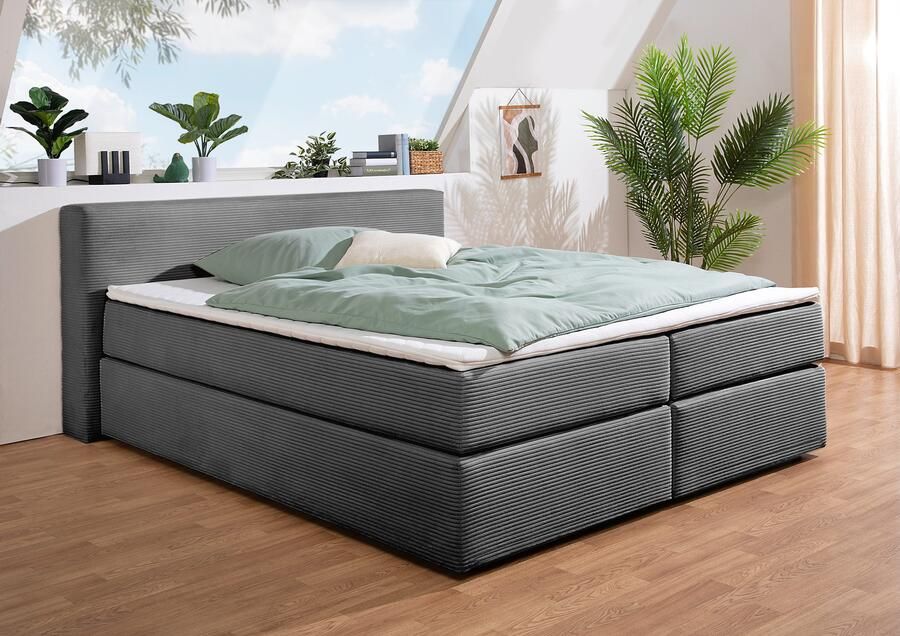 Andas Boxspring Åby In cord bekleding optioneel met en zonder matras verkrijgbaar - Foto 7
