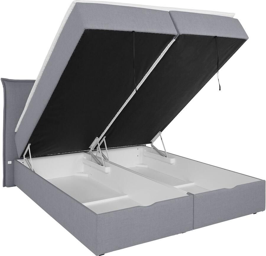 Andas Boxspring Lichtgewicht inclusief bedkist & topmatras in 4 breedten en 2 hardheden