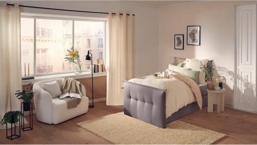 Andas Boxspring Lichtgewicht inclusief voetbord bedkist & topmatras in 4 breedten en 2 hardheden - Foto 7