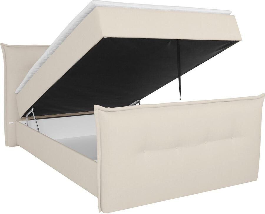Andas Boxspring Lichtgewicht inclusief voetbord bedkist & topmatras in 4 breedten en 2 hardheden - Foto 2