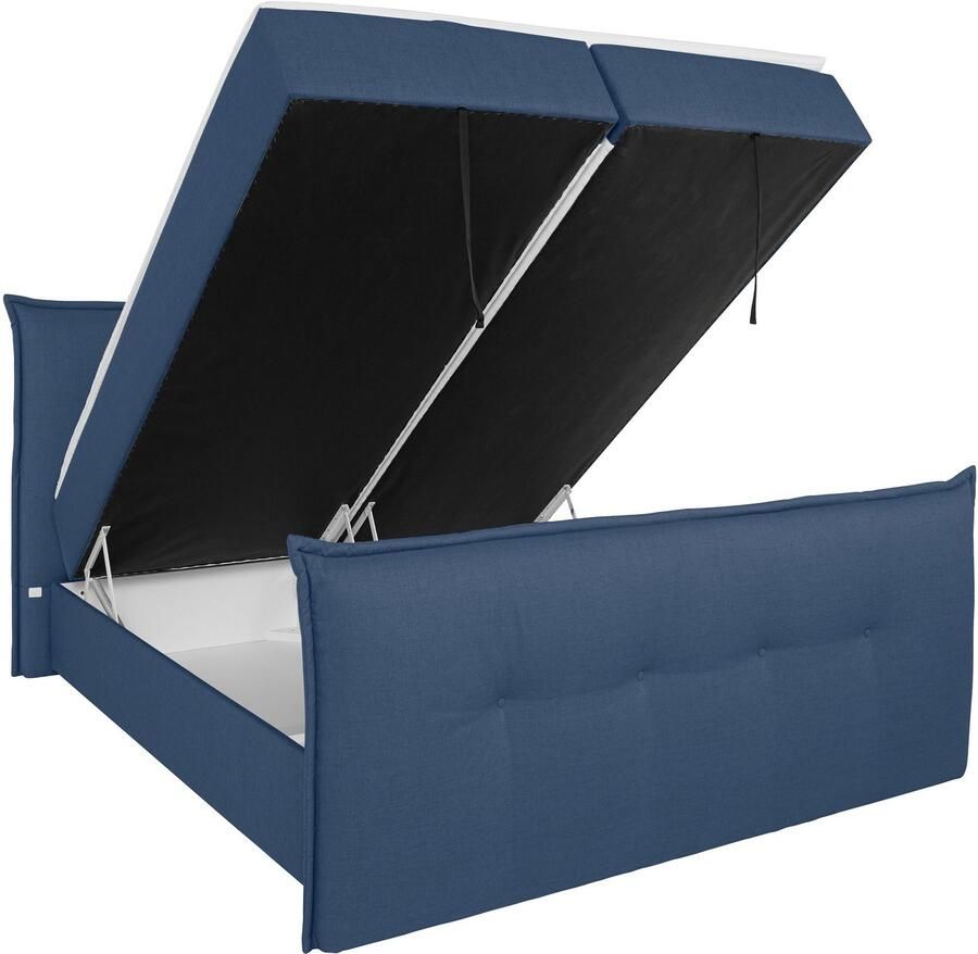 Andas Boxspring Lichtgewicht inclusief voetbord bedkist & topmatras in 4 breedten en 2 hardheden