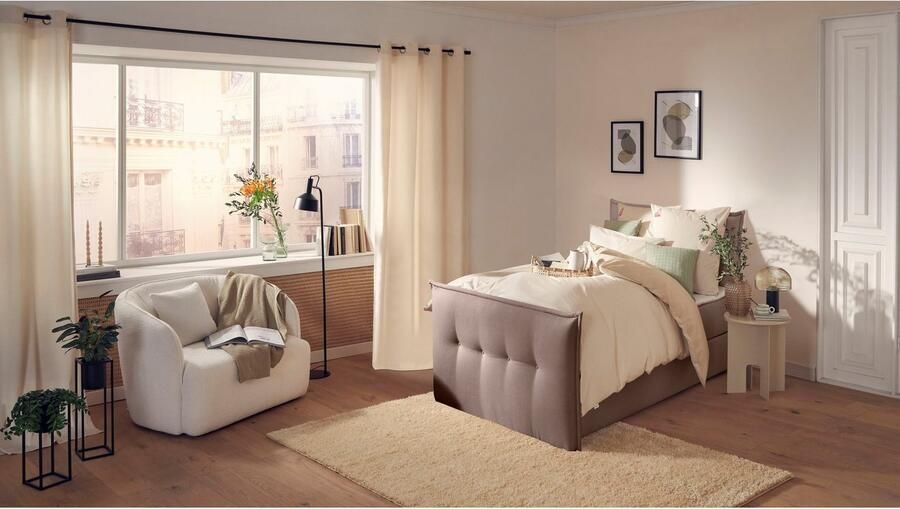 Andas Boxspring Lichtgewicht inclusief voetbord bedkist & topmatras in 4 breedten en 2 hardheden - Foto 7