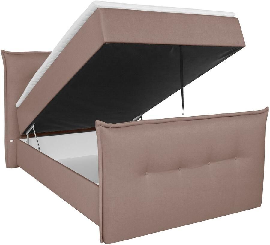 Andas Boxspring Lichtgewicht inclusief voetbord bedkist & topmatras in 4 breedten en 2 hardheden - Foto 2