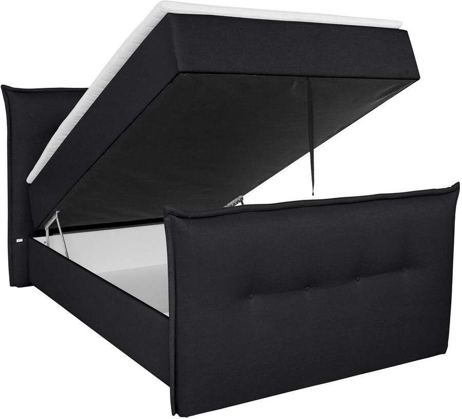 Andas Boxspring Lichtgewicht inclusief voetbord bedkist & topmatras in 4 breedten en 2 hardheden - Foto 2